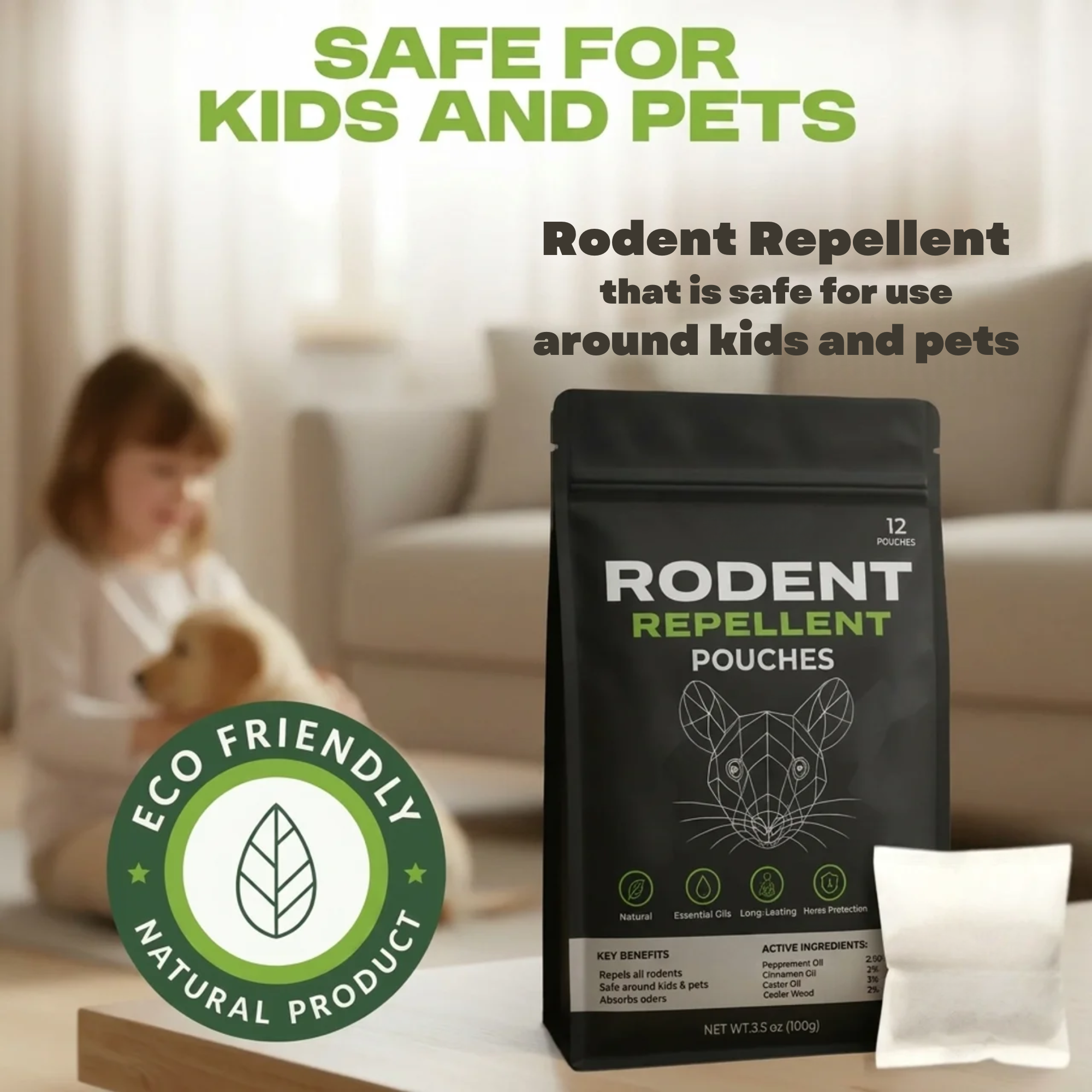 Rodent Repellent Pouches