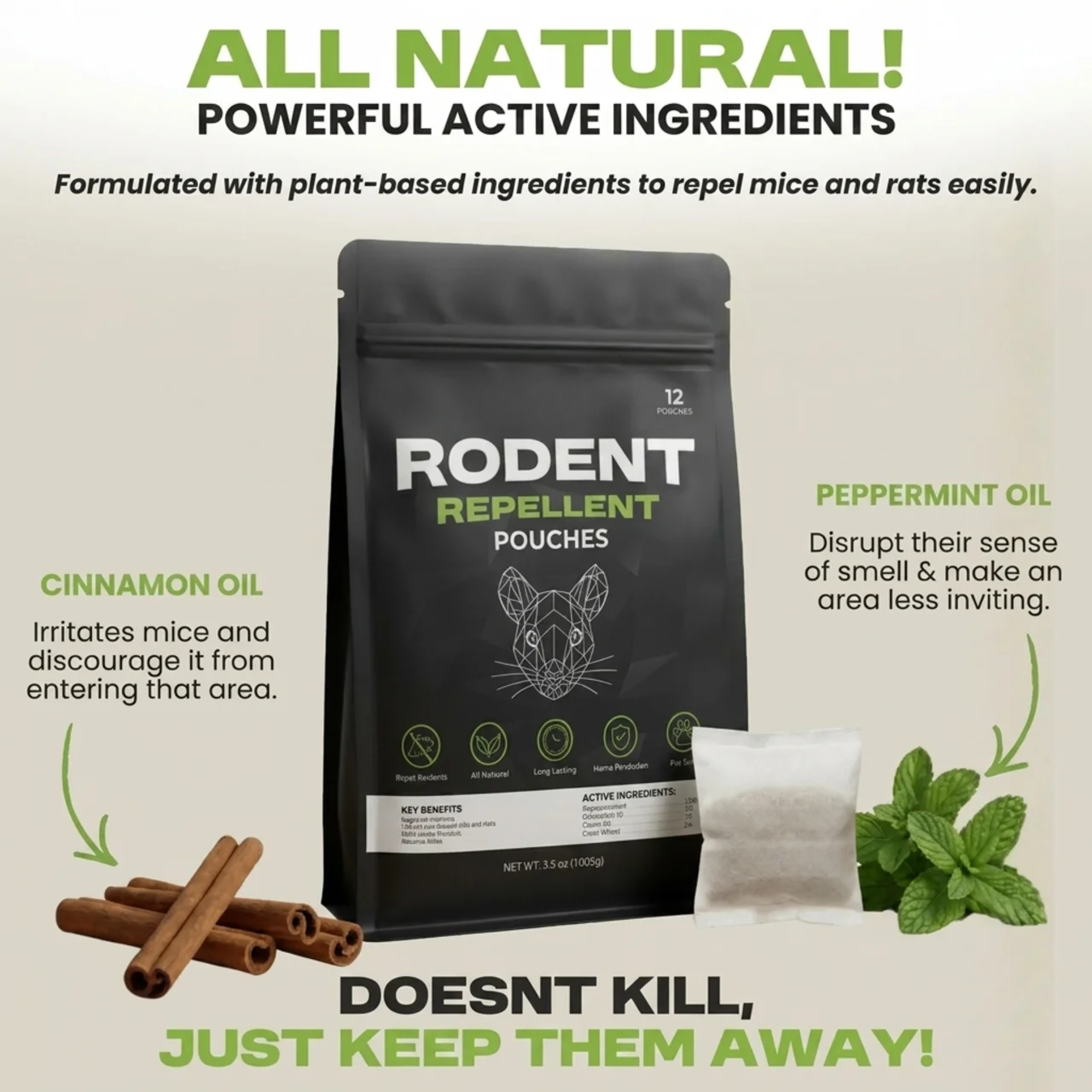 Rodent Repellent Pouches